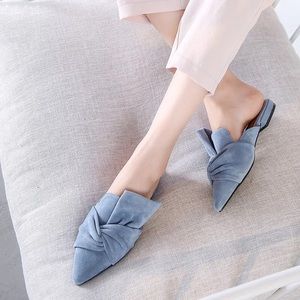 Autumn Women Slippers Flock Bowtie🎀 🛍